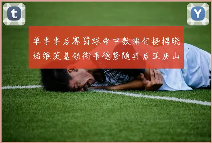单季季后赛罚球命中数排行榜揭晓诺维茨基领衔韦德紧随其后亚历山大名列第四